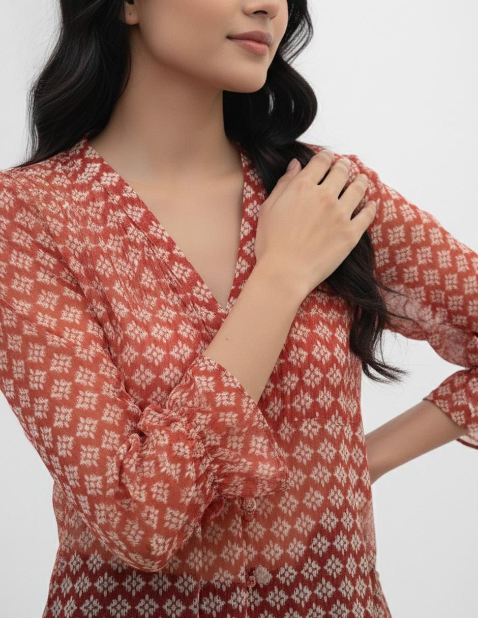 Blusa manga 3/4 para mujer