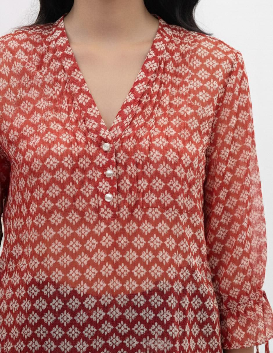 Blusa manga 3/4 para mujer