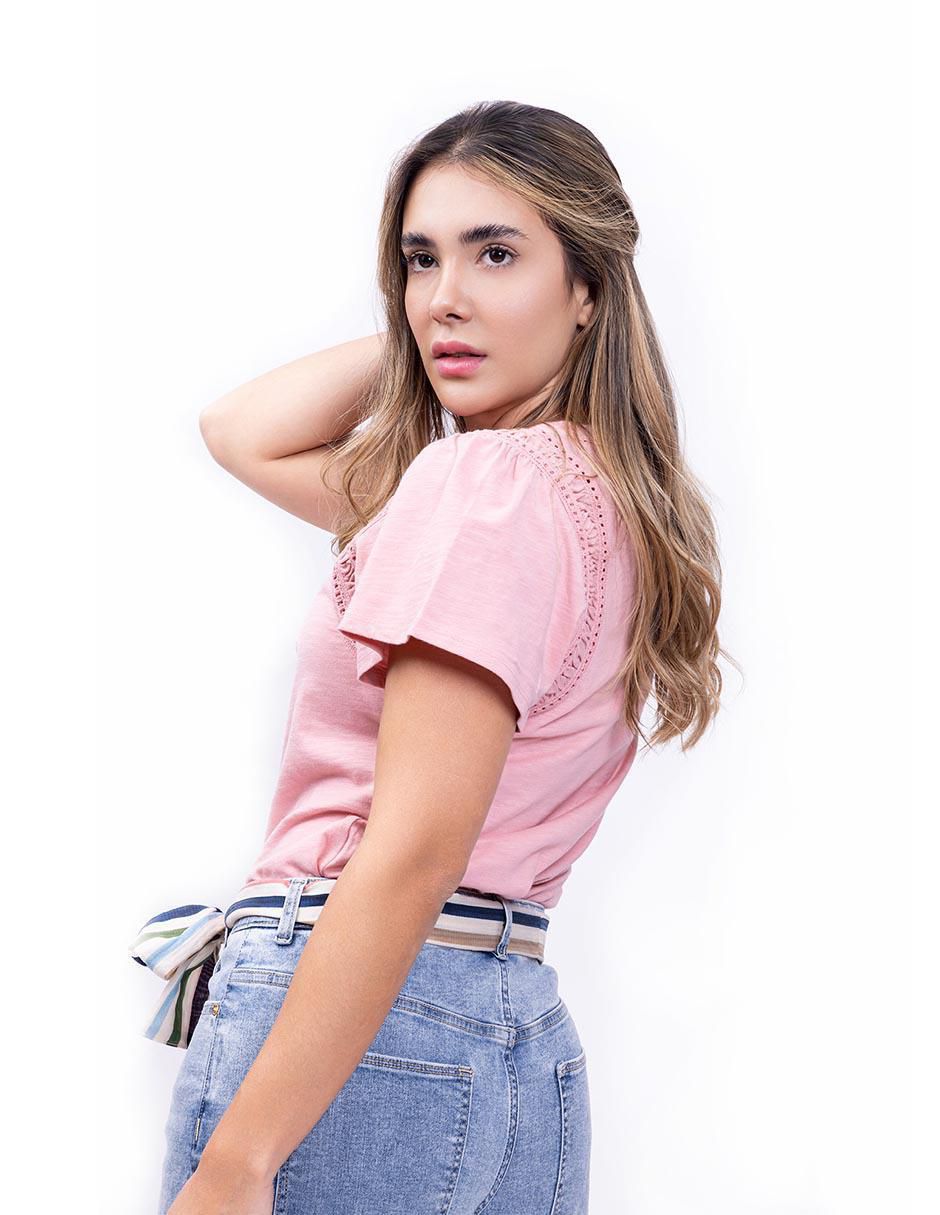 Playera manga corta Nautica Fall cuello redondo para mujer