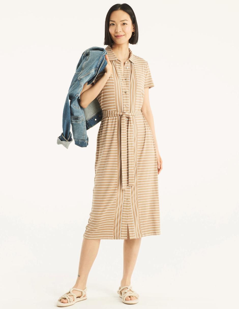 Vestido midi casual para mujer Vestido midi casual para mujer