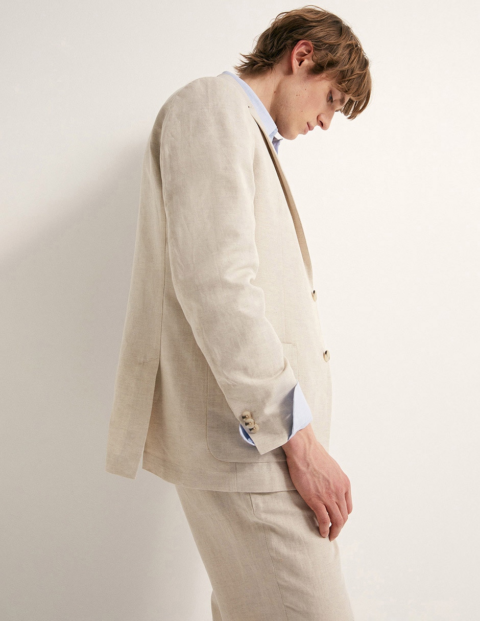 Americana de lino para hombre 3