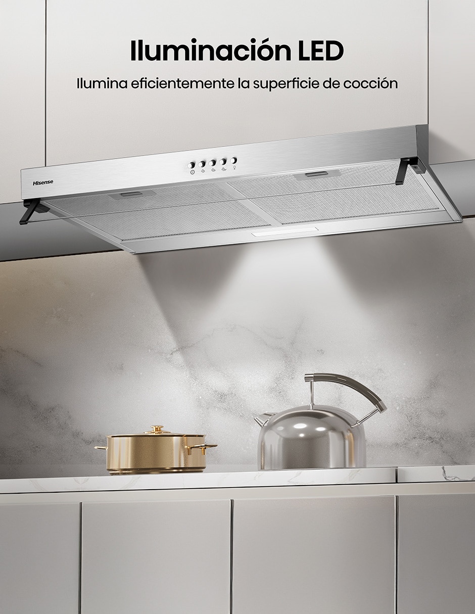 Campana de pared Hisense HUH701SS de acero
