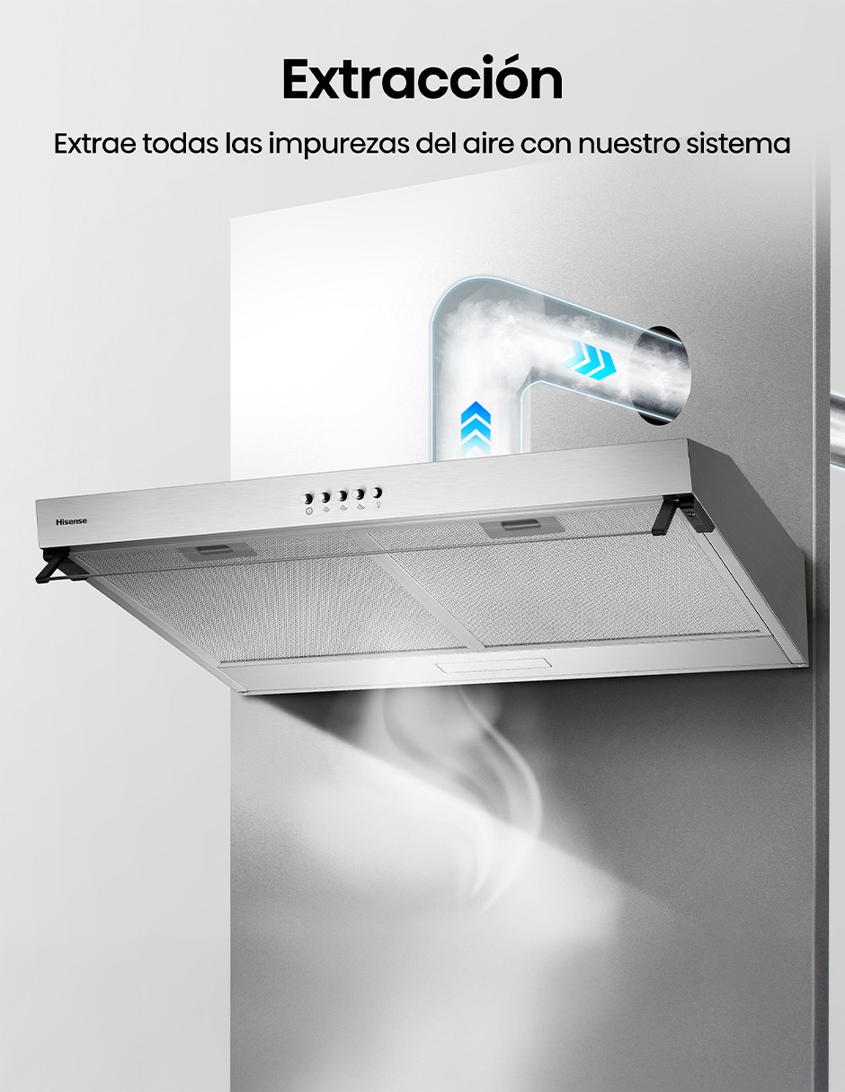 Campana de pared Hisense HUH701SS de acero