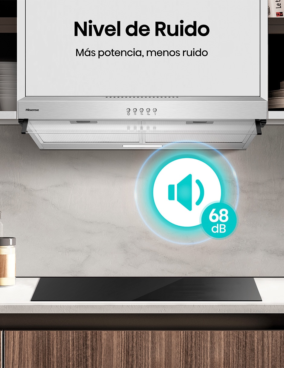Campana de pared Hisense HUH701SS de acero