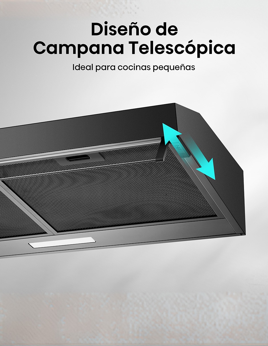 Campana de pared Hisense HUH701BS de aluminio