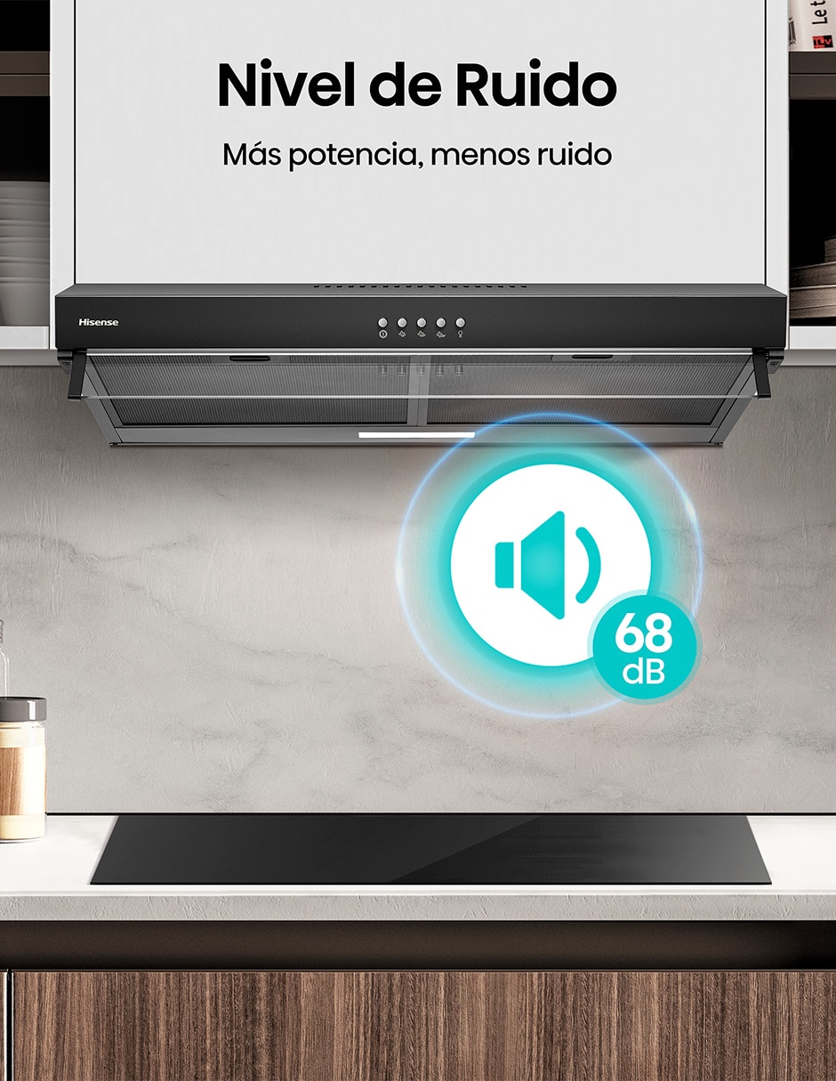 Campana de pared HUH701BS de aluminio Campana de pared HUH701BS de aluminio