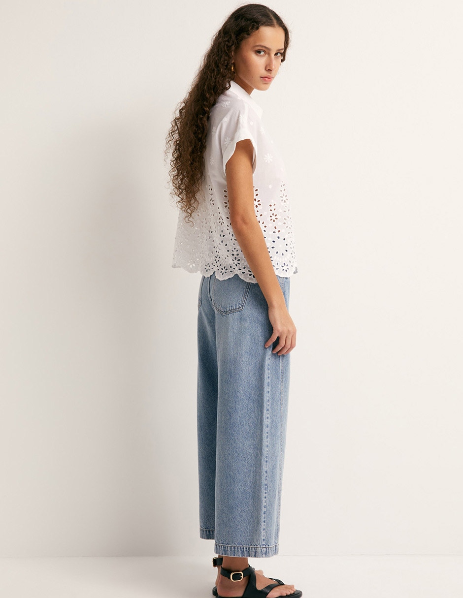 Camisa Sfera manga corta para mujer