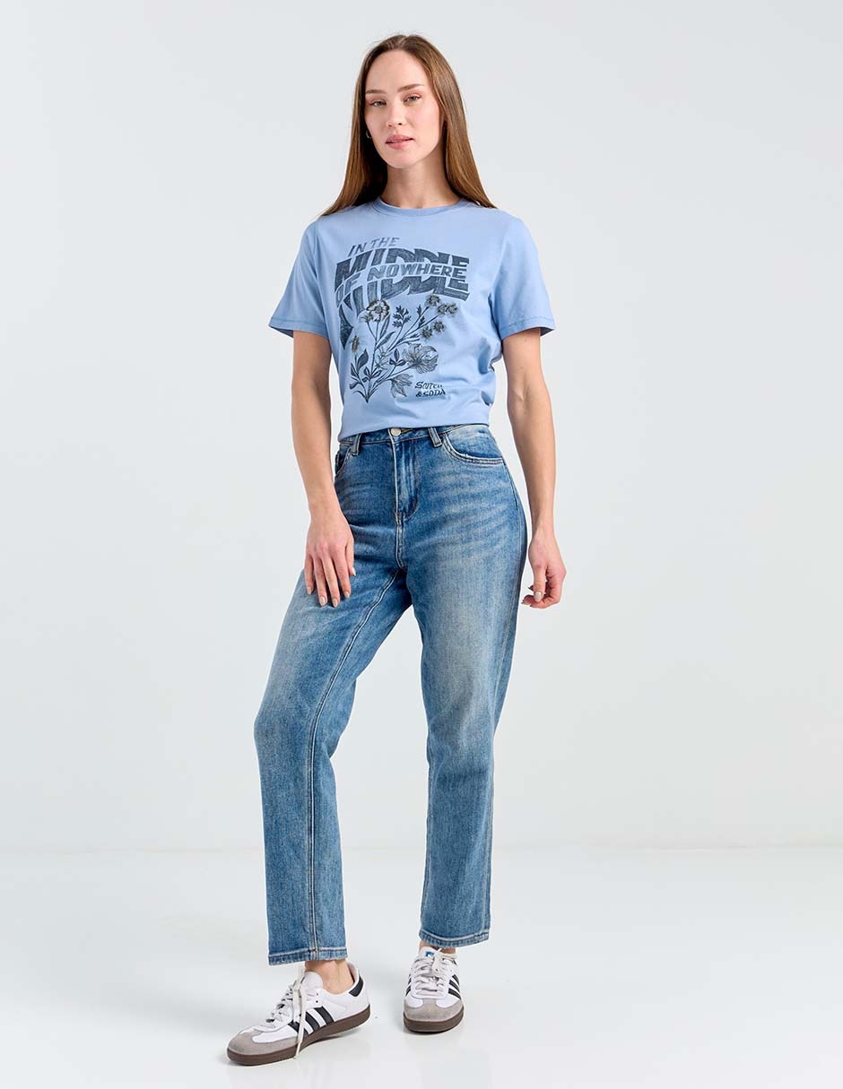 Playera manga corta Scotch & cuello redondo para mujer 6