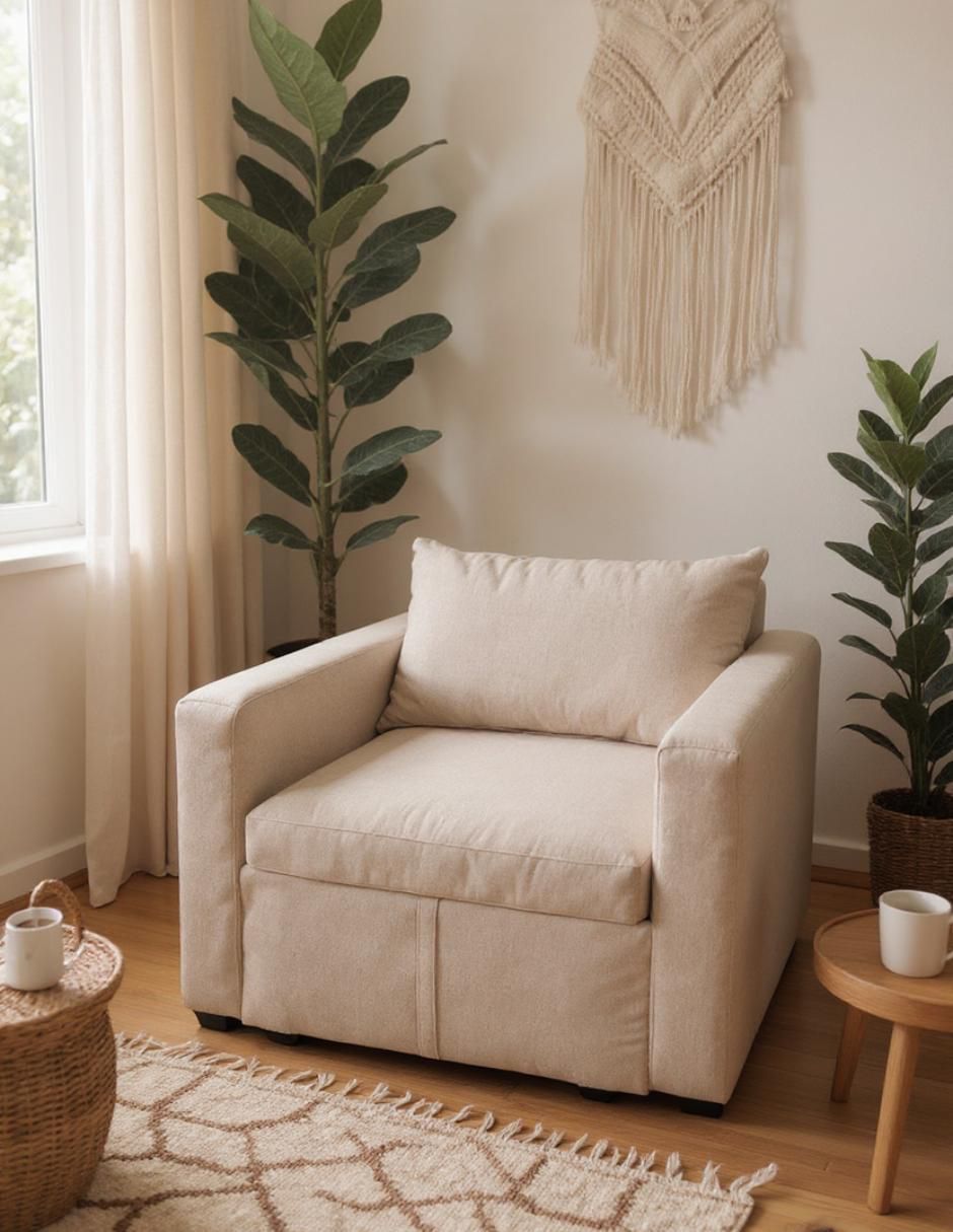 Sofá cama Oversize Newport de poliéster 7