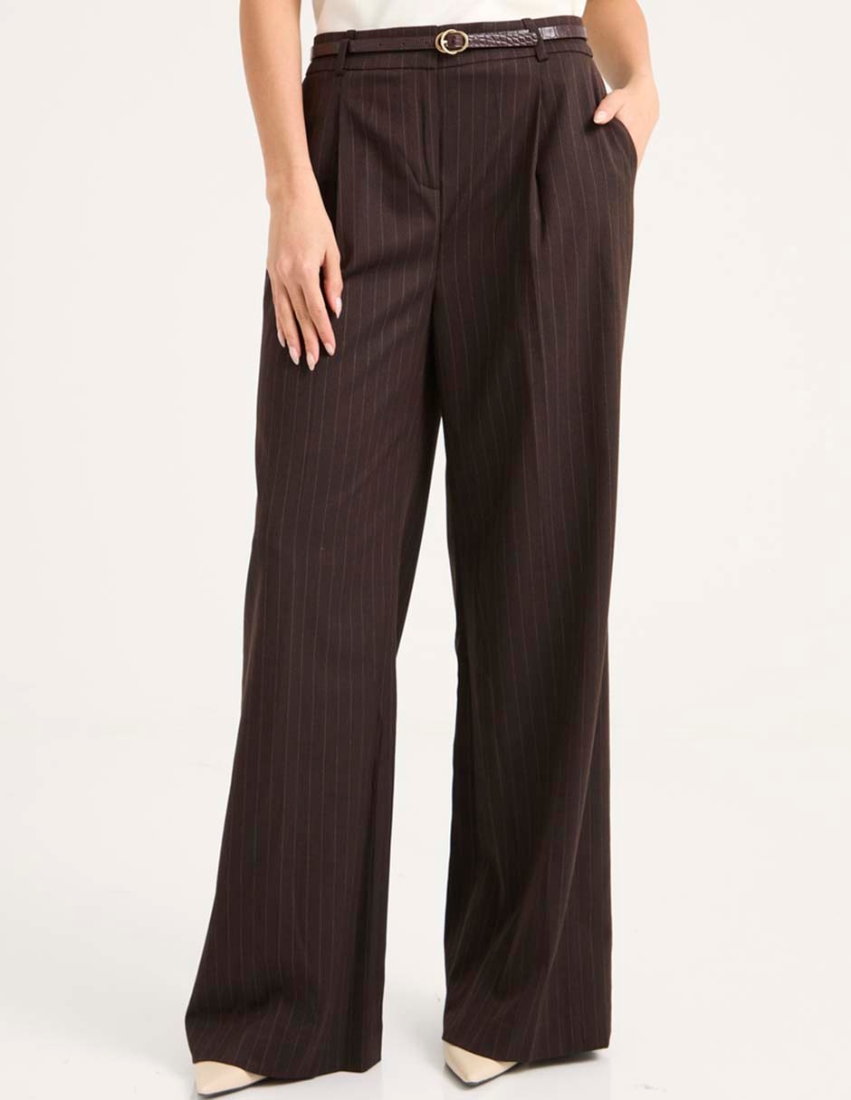 "pantalón" de vestir amplio "para mujer" 1
