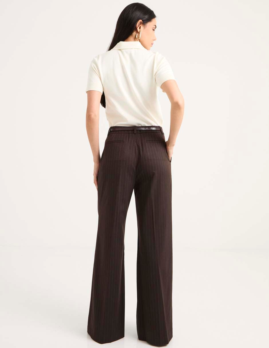 "pantalón" de vestir amplio "para mujer" 5