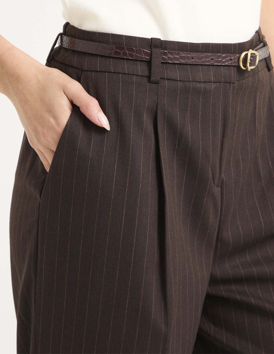 "pantalón" de vestir amplio "para mujer" 7