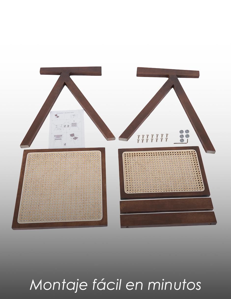 Set de sillas 2 piezas Jean de madera 7