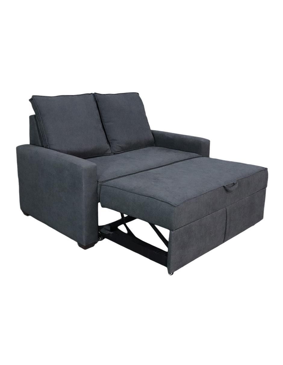 SOFÁ CAMA POLIÉSTER, GRIS OXFORD 1