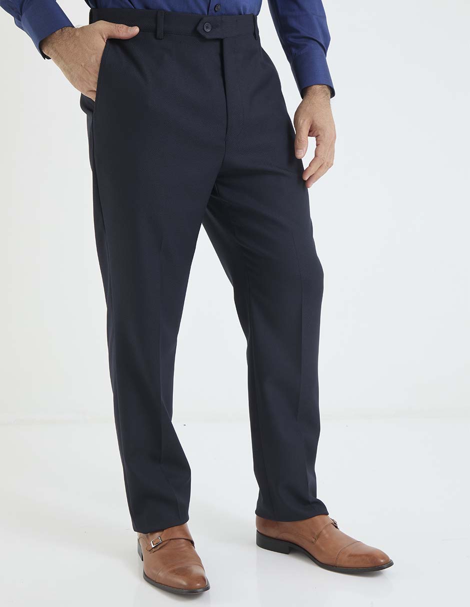 Pantalón de vestir business casual straight para hombre 1
