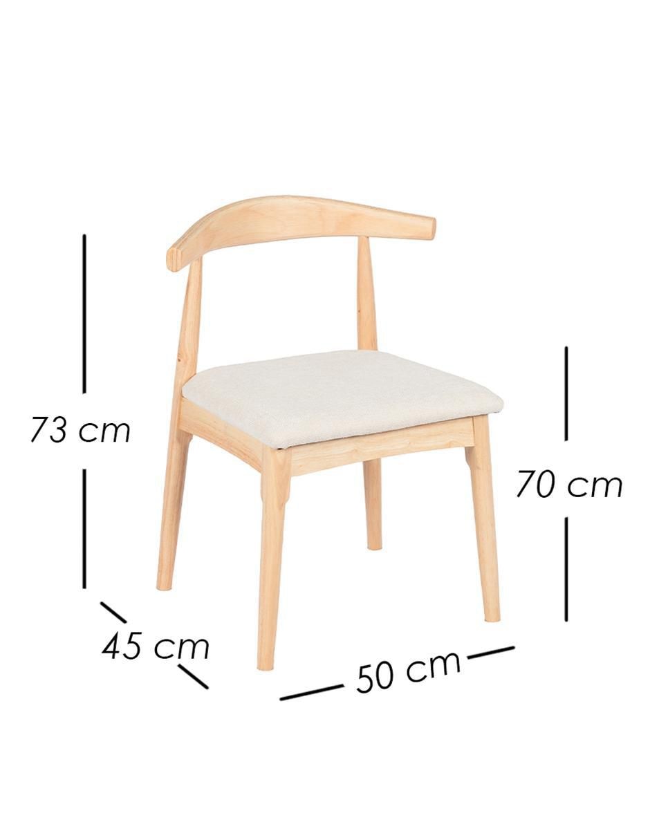 Juego de sillas 2 piezas Nordico de madera adulto 2