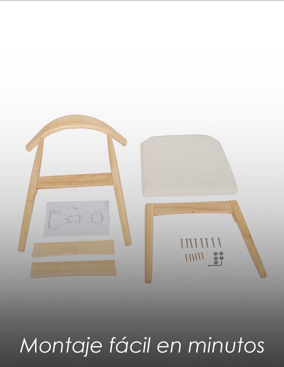 Juego de sillas 2 piezas Nordico de madera adulto 7