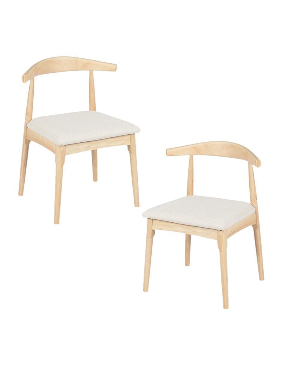 Juego de sillas 2 piezas Nordico de madera adulto Juego de sillas 2 piezas Nordico de madera adulto