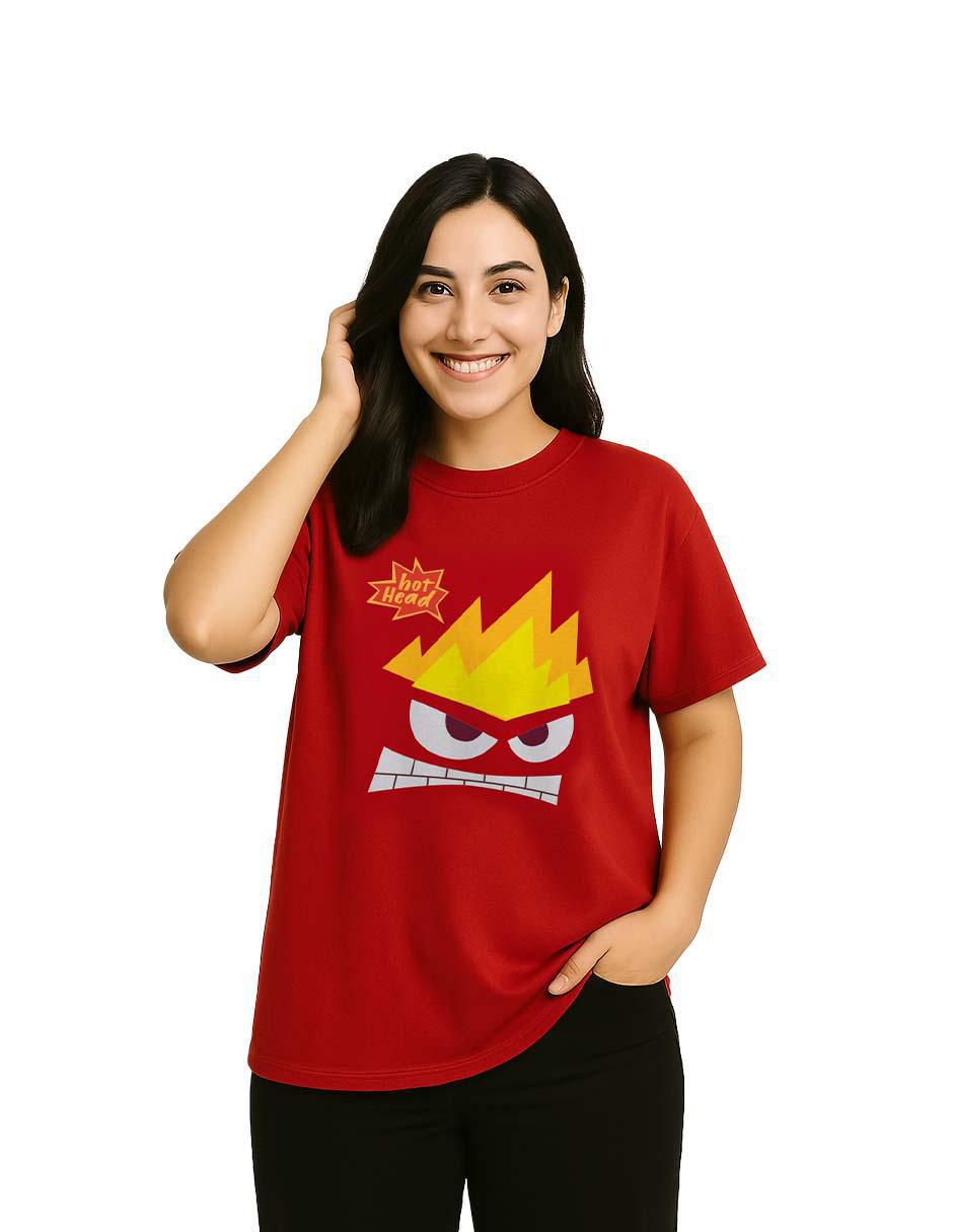 Playera manga corta Intensamente cuello redondo para mujer Playera manga corta Intensamente cuello redondo para mujer