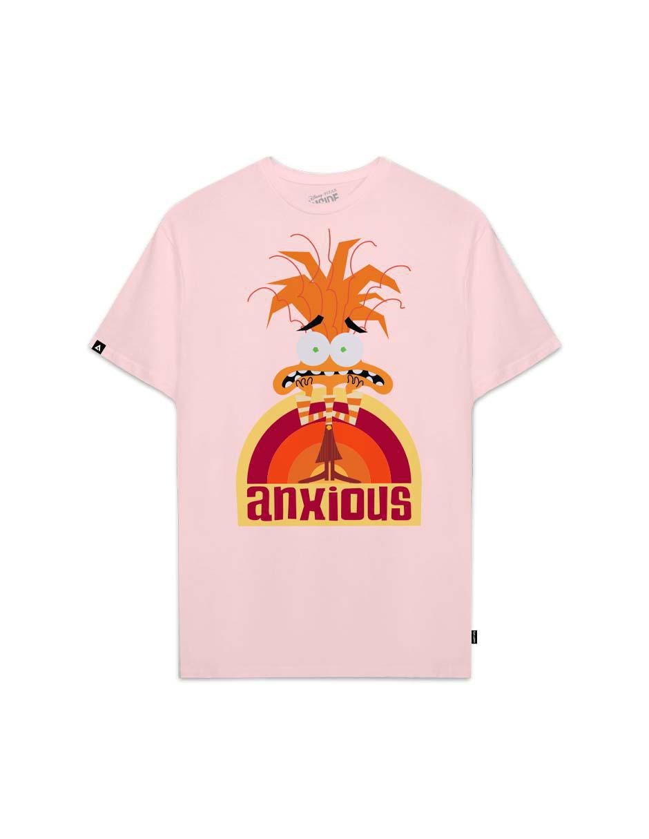 Playera manga corta Disney Intensamente cuello redondo para mujer