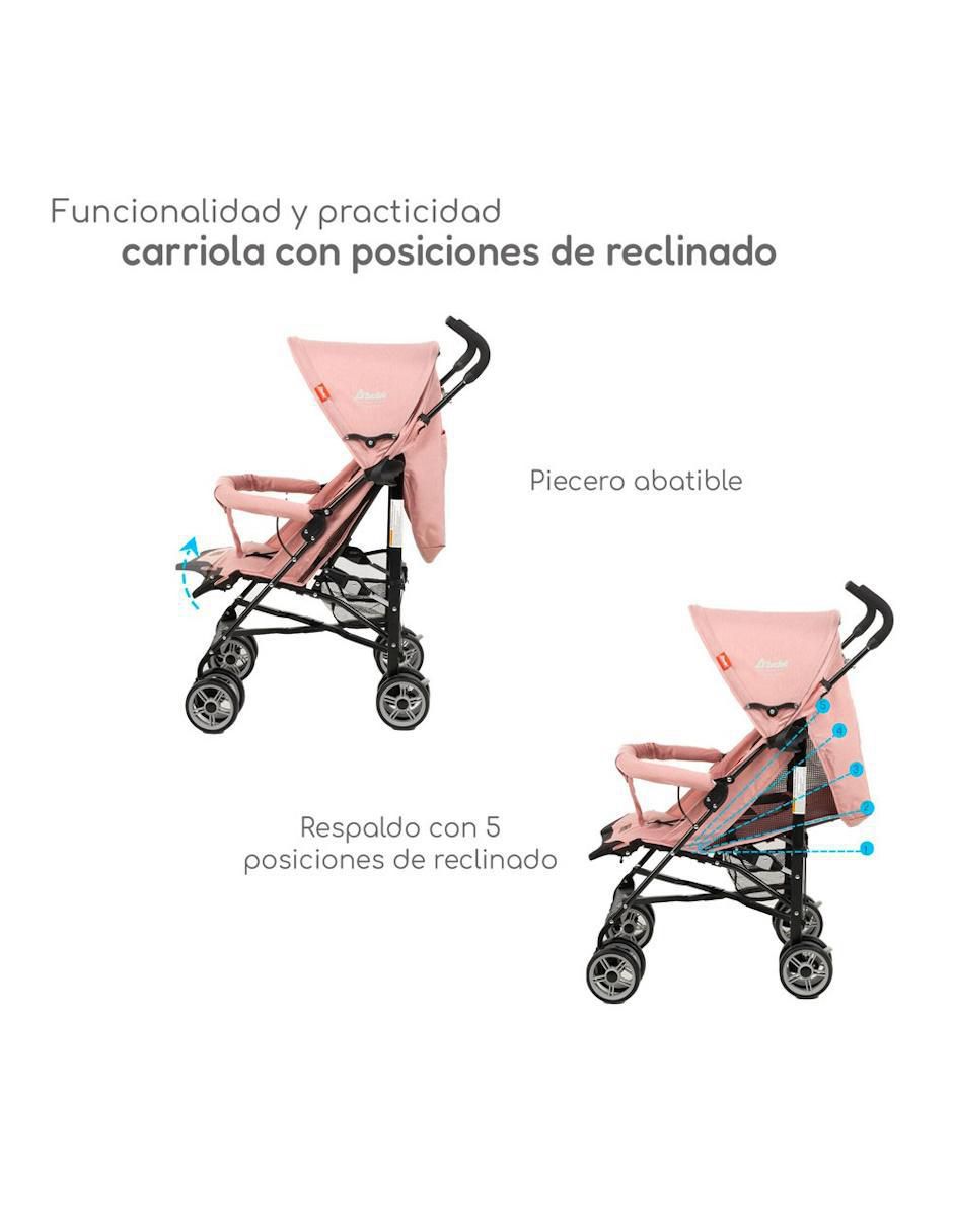 Carriola estándar Reclinable plegable 3