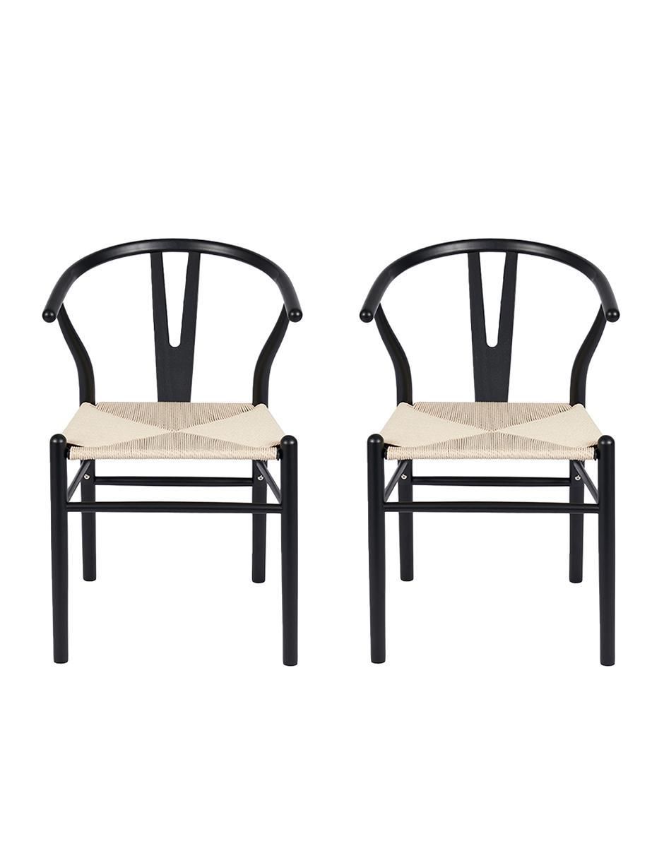 Juego de sillas 2 piezas Bone de madera adulto