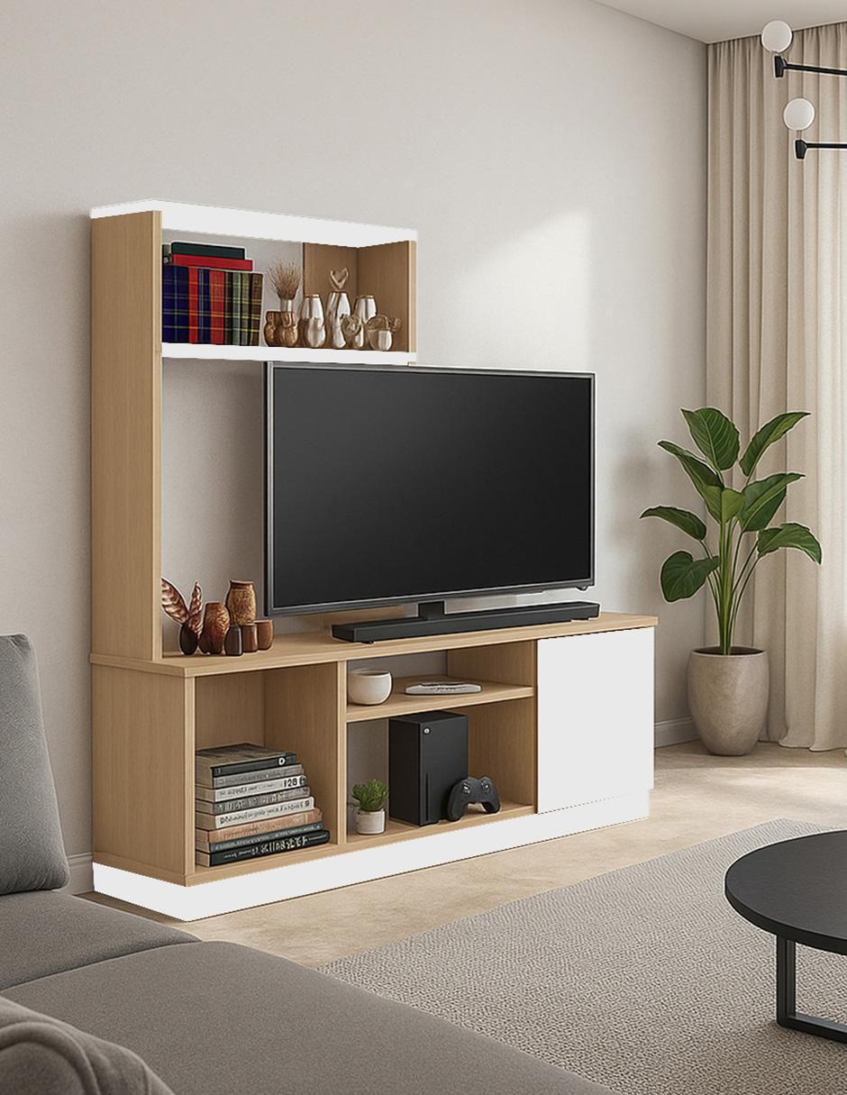 Mueble de TV armable de melamina 4