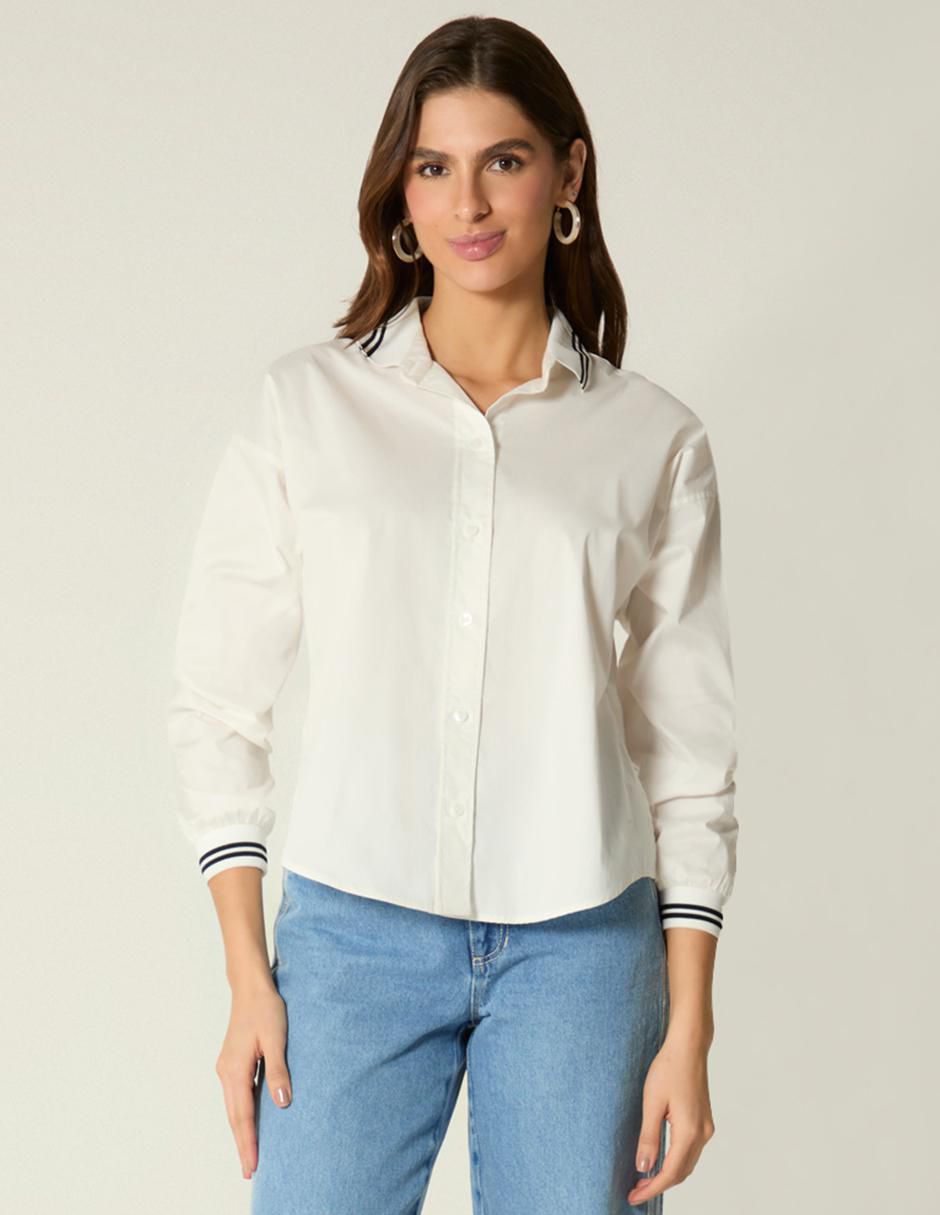 Blusa Studio F manga larga para mujer
