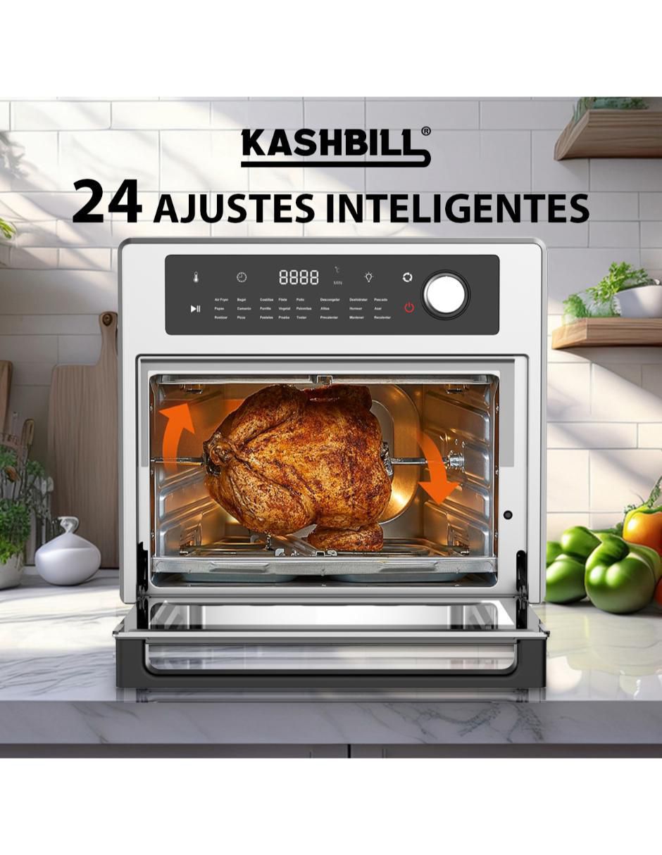 HORNO ELÉCTRICO H20 KA, 30 L, PLATEADO 8