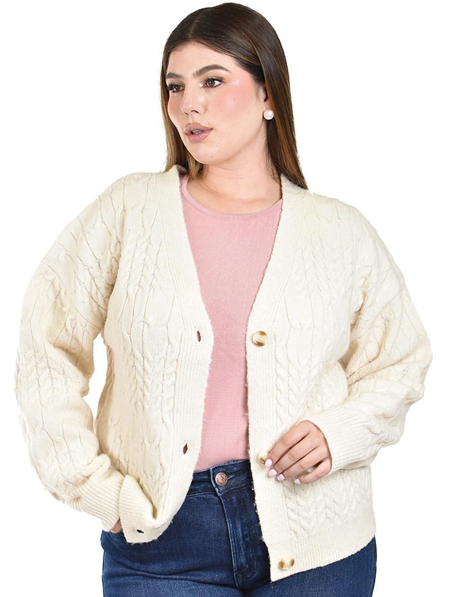 Suéter Roman Fashion cuello V para mujer