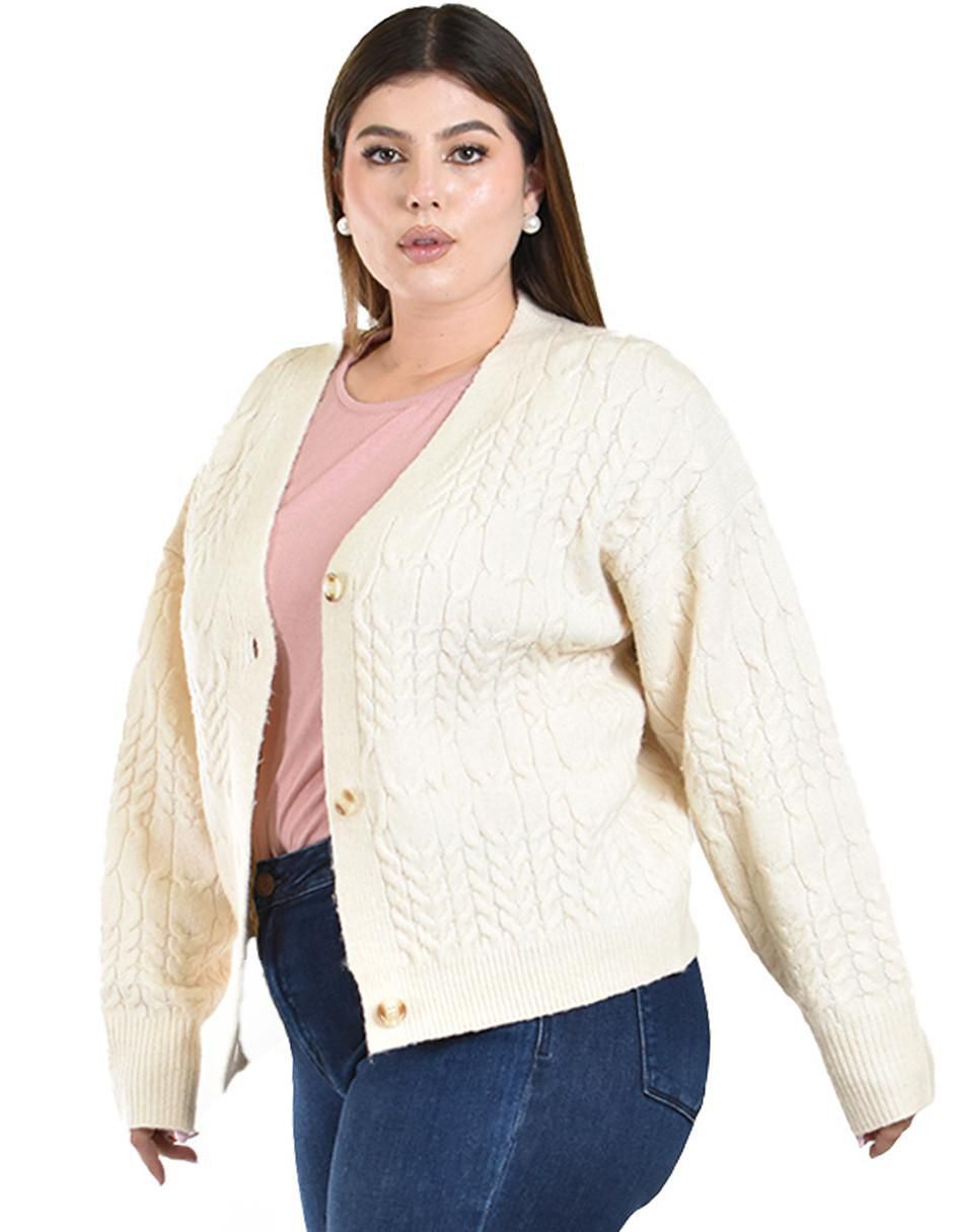 Suéter Roman Fashion cuello V para mujer