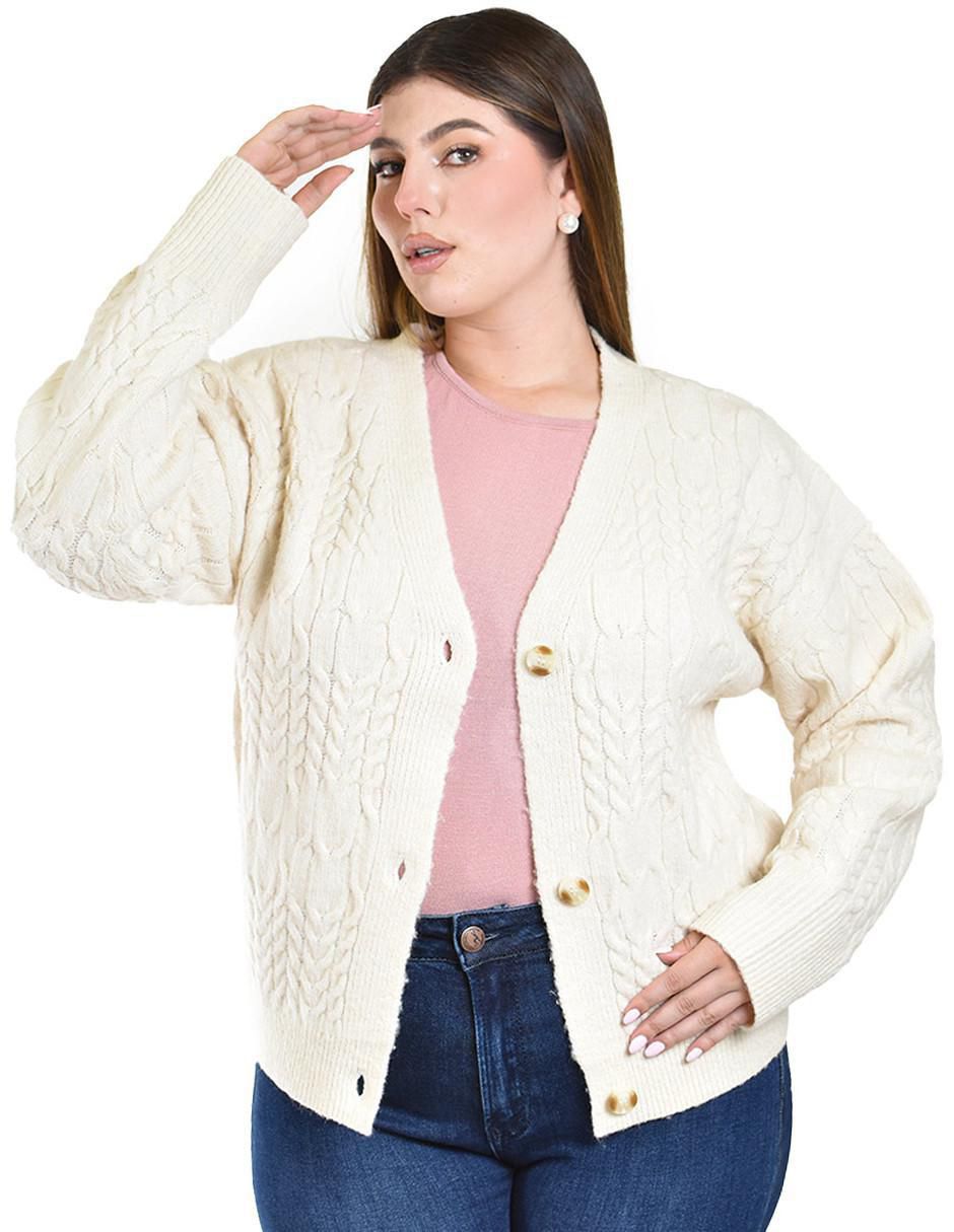 Suéter Roman Fashion cuello V para mujer