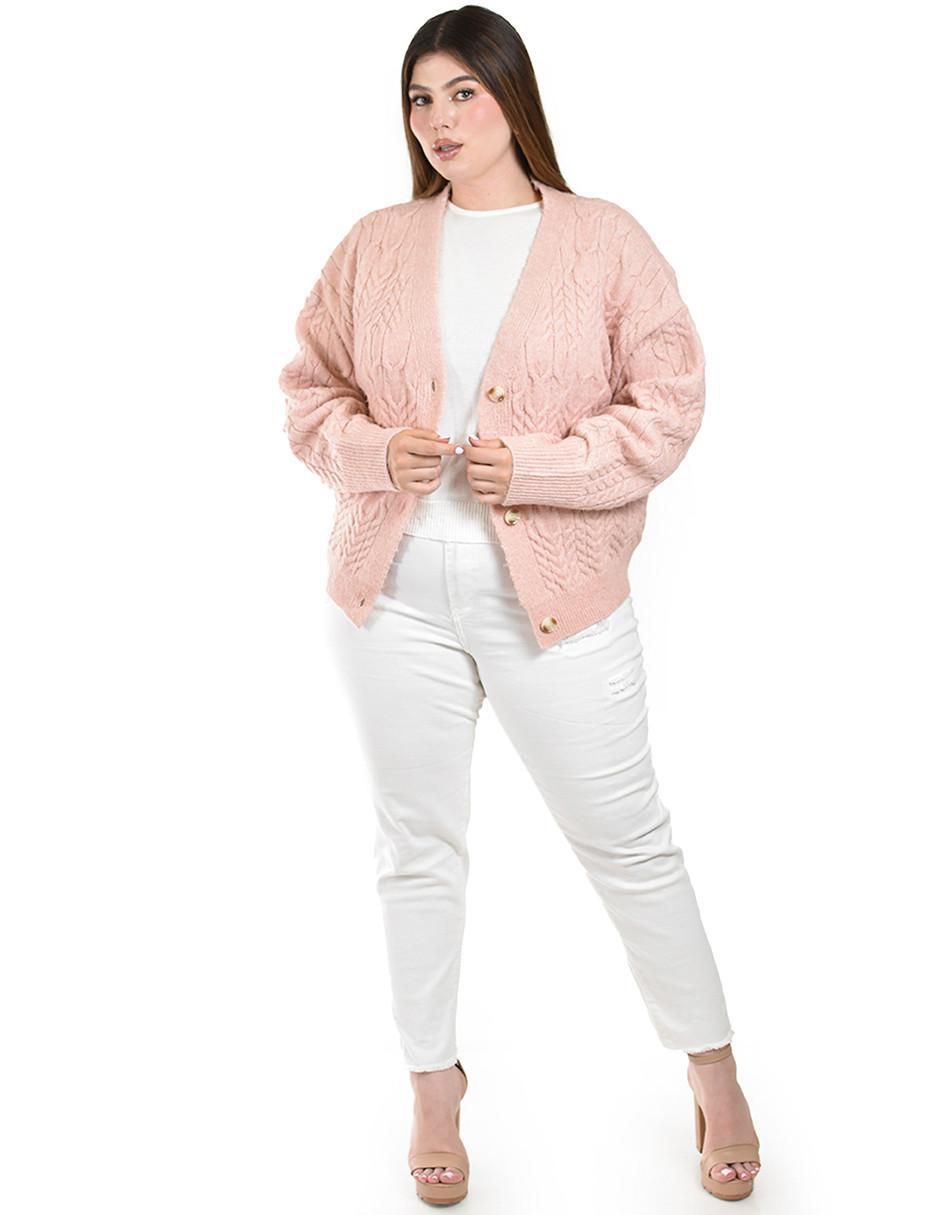 Suéter Roman Fashion cuello V para mujer