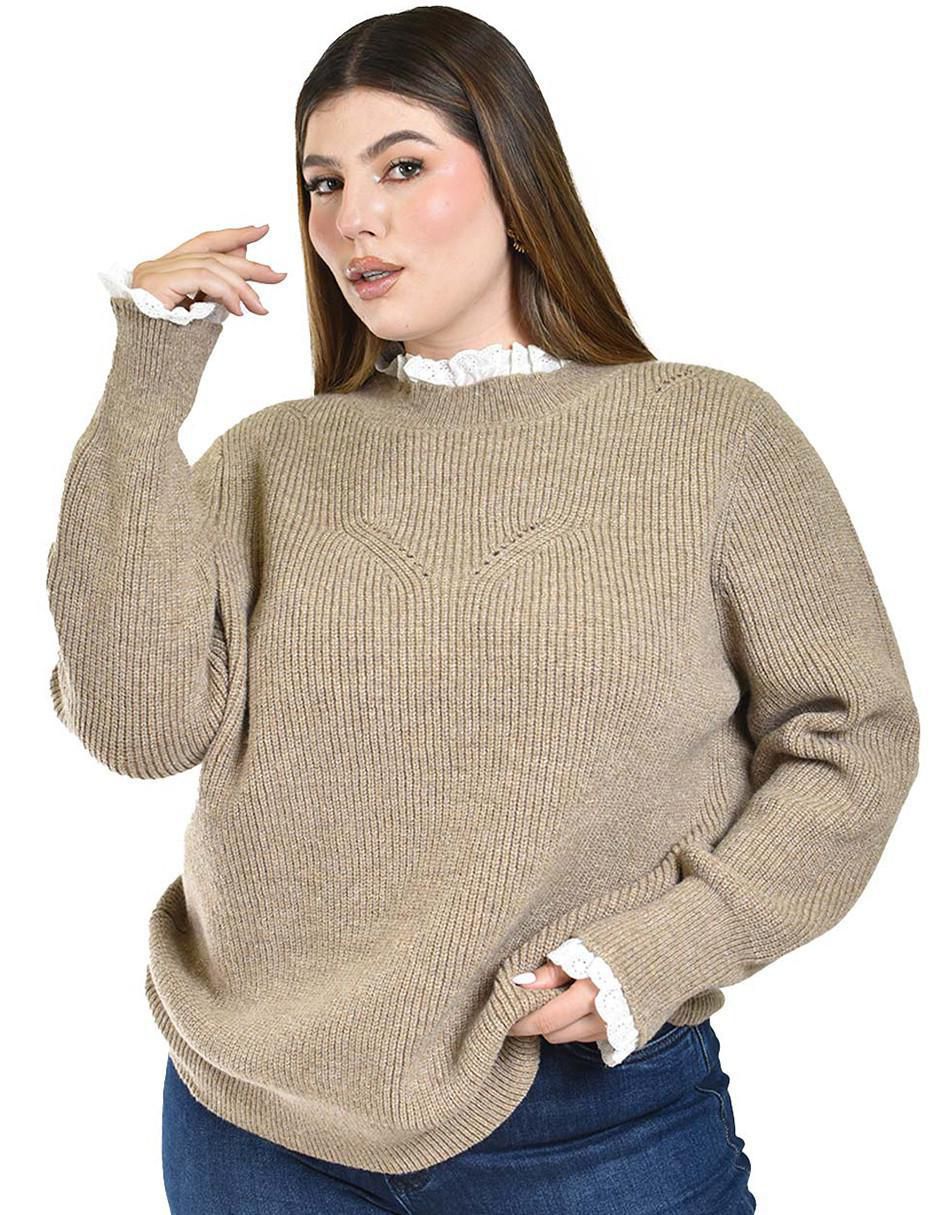 Suéter Roman Fashion cuello redondo para mujer