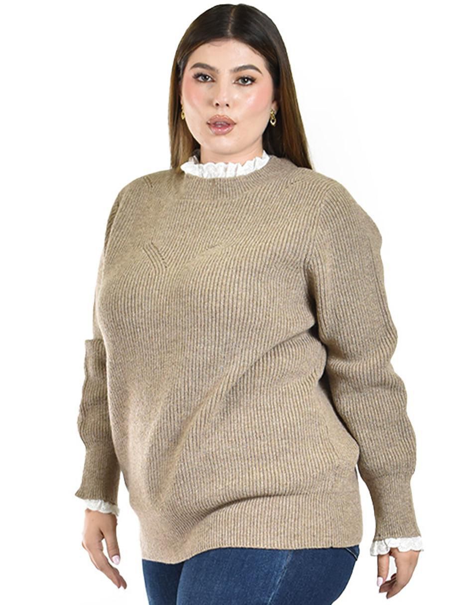 Suéter Roman Fashion cuello redondo para mujer