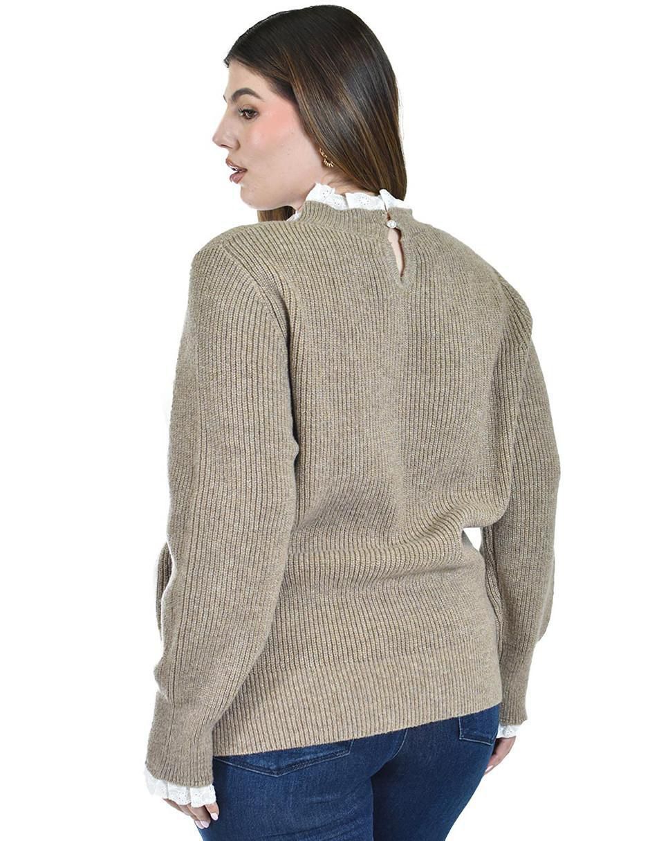 Suéter Roman Fashion cuello redondo para mujer