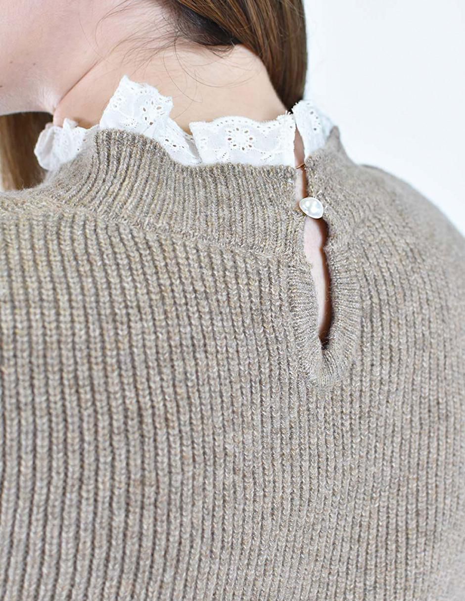 Suéter Roman Fashion cuello redondo para mujer