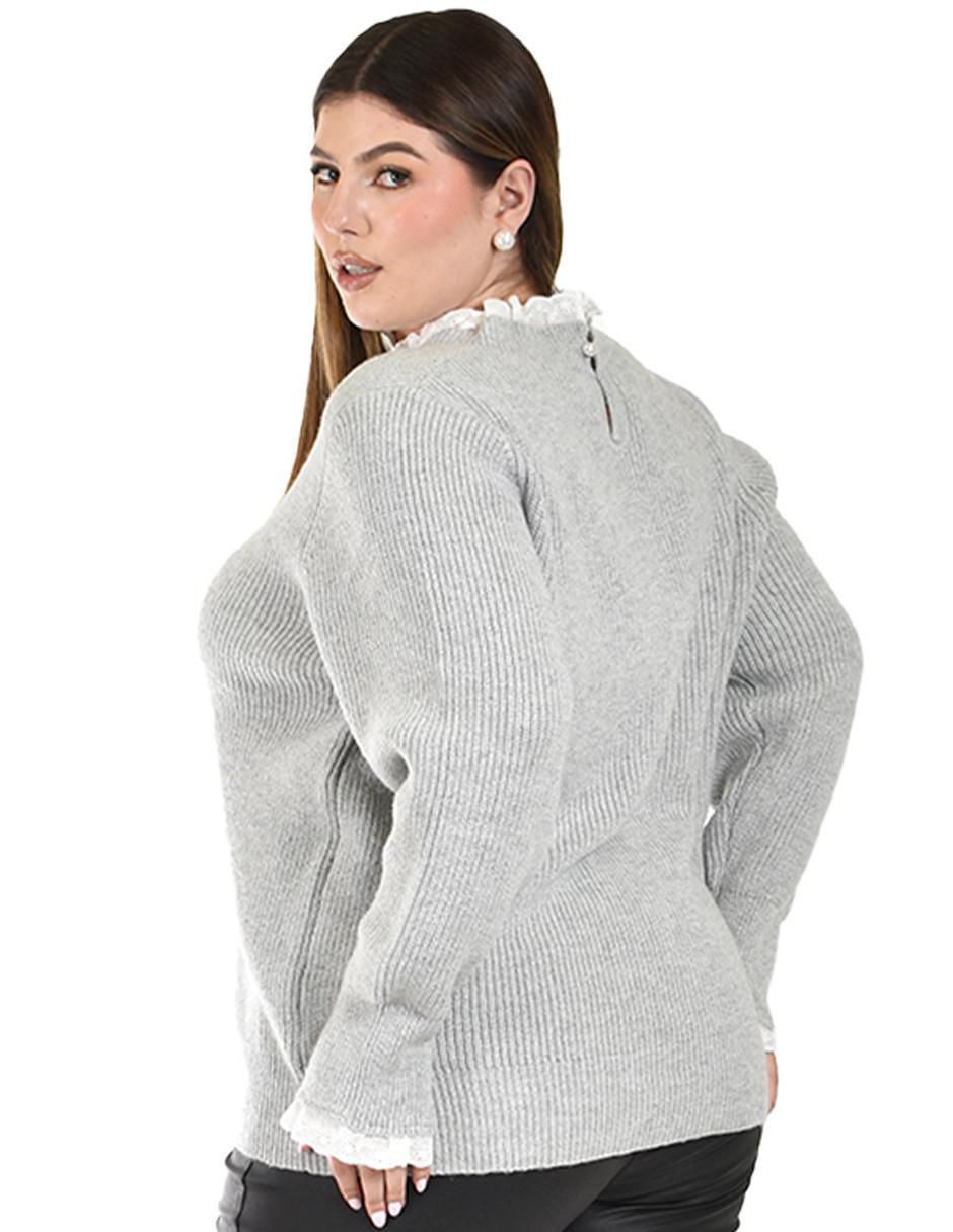 Suéter cuello redondo para mujer 5