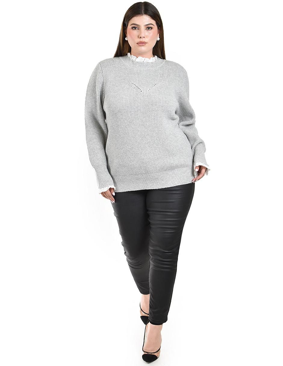 Suéter cuello redondo para mujer 8