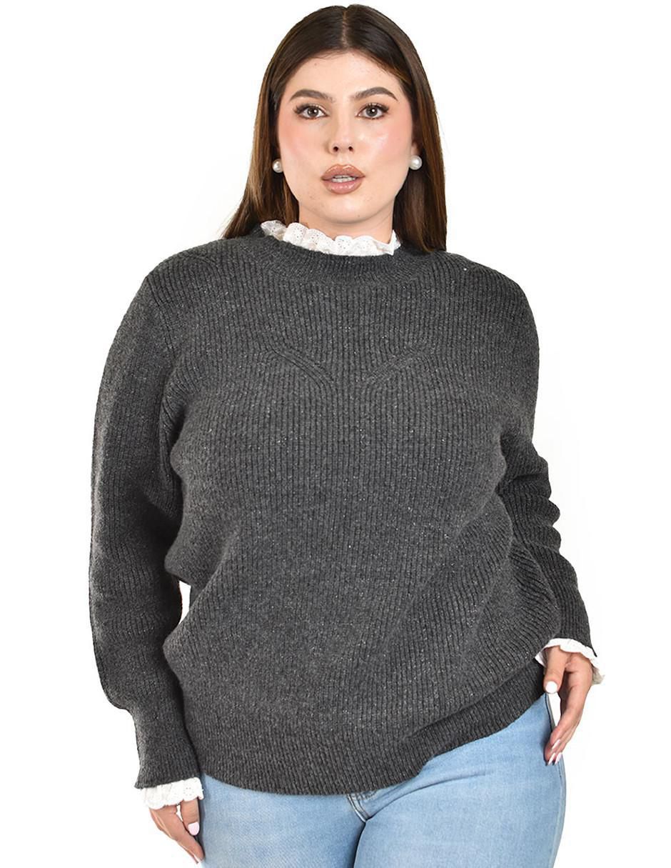 Suéter Roman Fashion cuello redondo para mujer