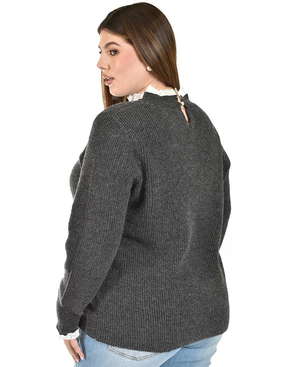 Suéter Roman Fashion cuello redondo para mujer