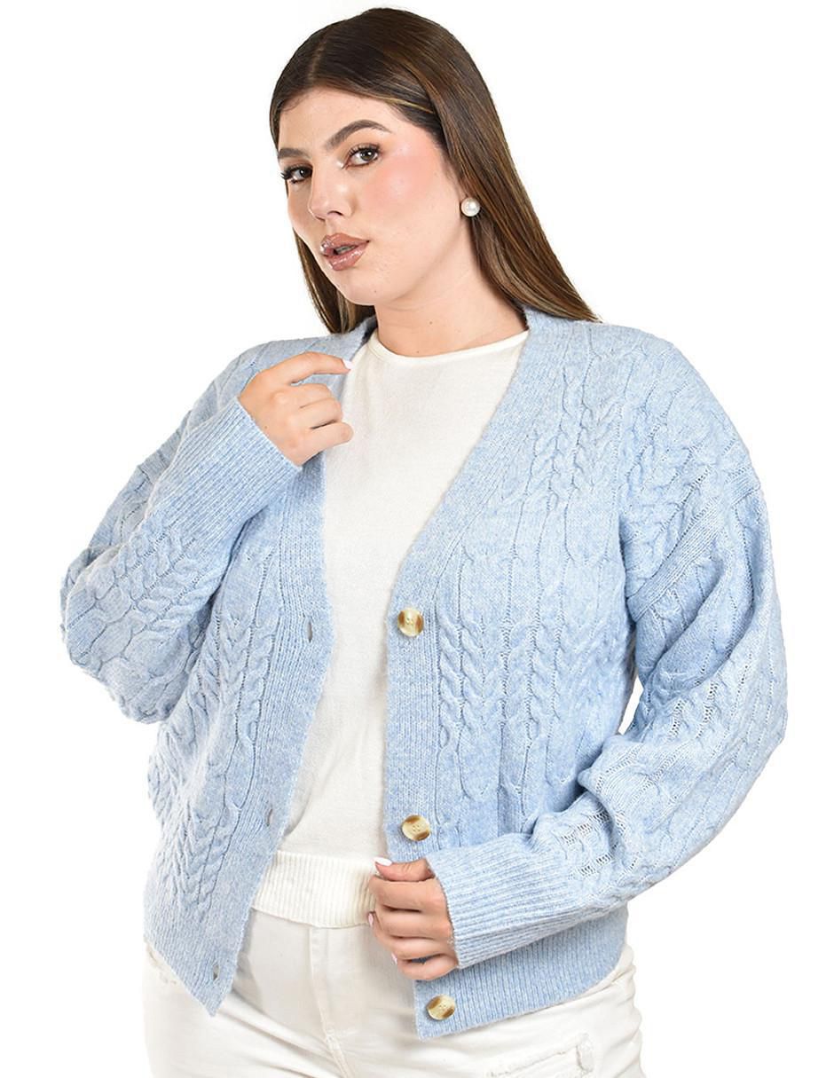 Suéter Roman Fashion cuello V para mujer