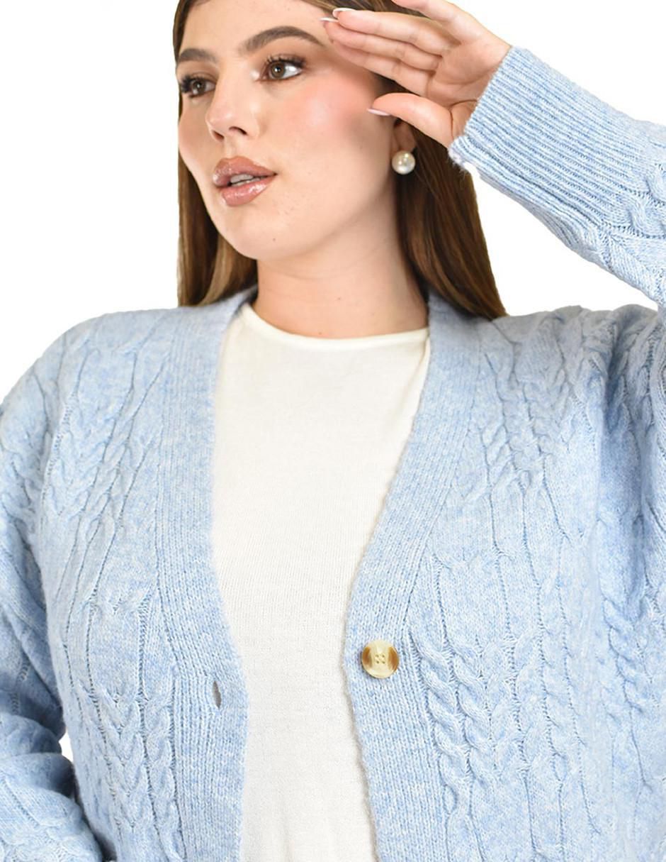 Suéter Roman Fashion cuello V para mujer