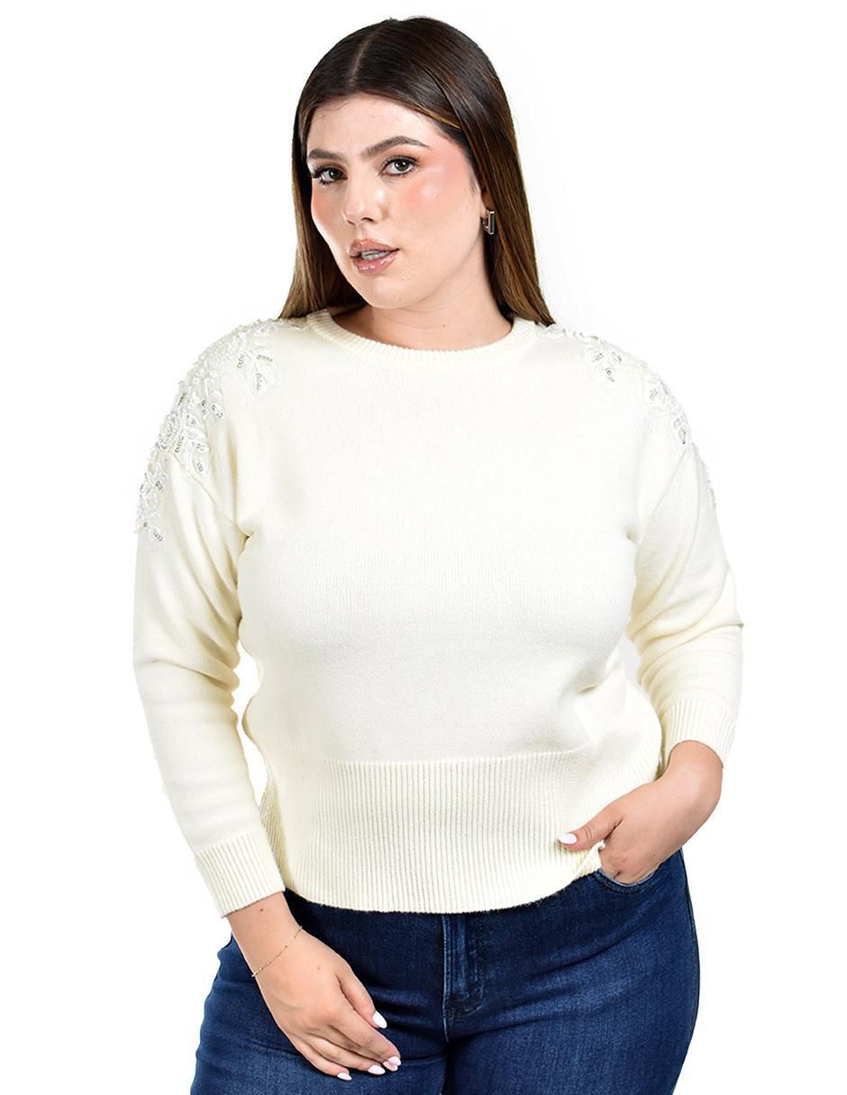 Suéter Roman Fashion cuello redondo para mujer