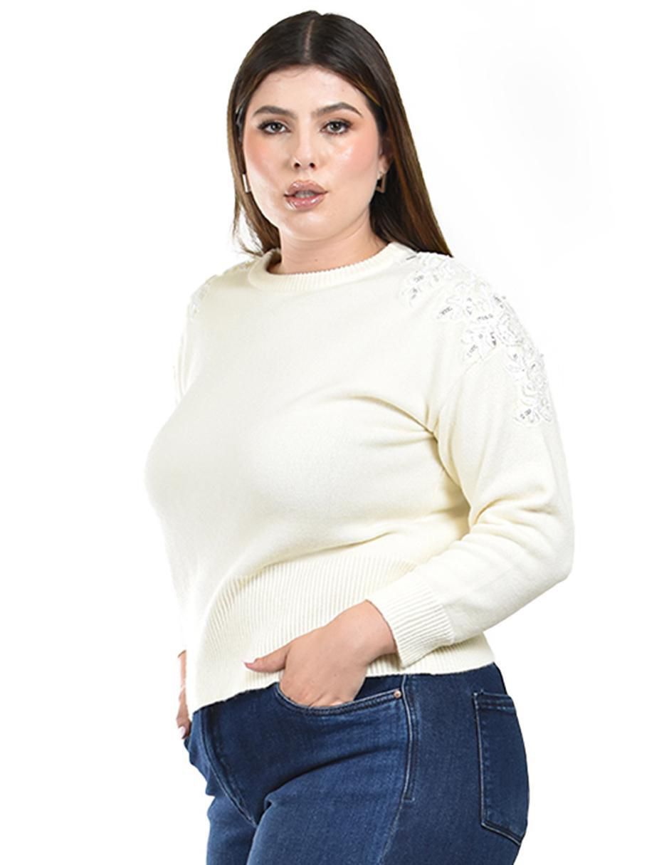 Suéter Roman Fashion cuello redondo para mujer