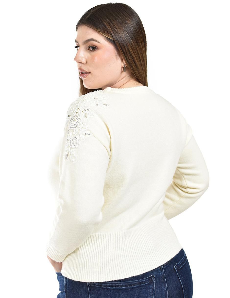 Suéter Roman Fashion cuello redondo para mujer