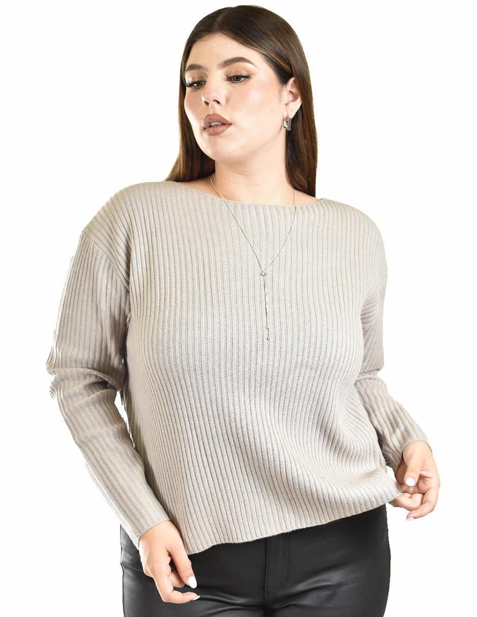 Suéter Roman Fashion cuello ojal para mujer