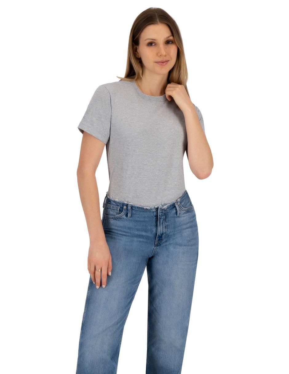 Playera manga corta cuello redondo para mujer Playera manga corta cuello redondo para mujer