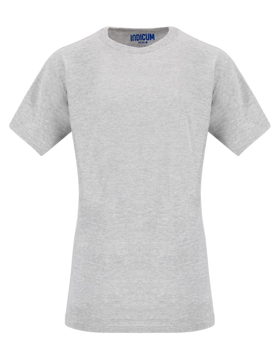 Playera manga corta Indicum Denim cuello redondo para mujer