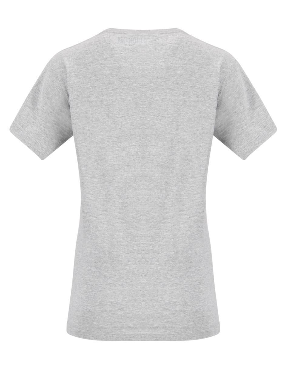 Playera manga corta Indicum Denim cuello redondo para mujer